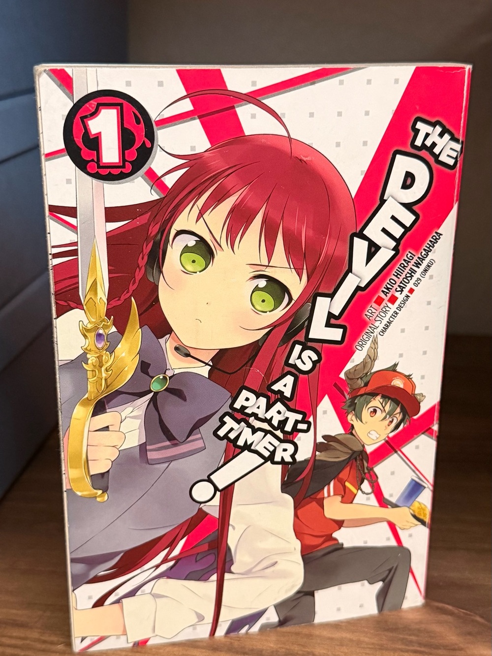 The Devil Is a Part-Timer! Vol. 1 Manga - Red & White Cover